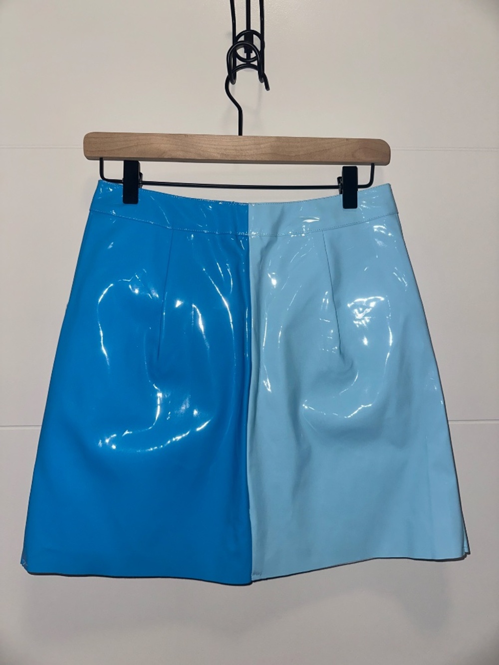 boohoo NIGHT two tone blue skirt - Picture 3 of 3